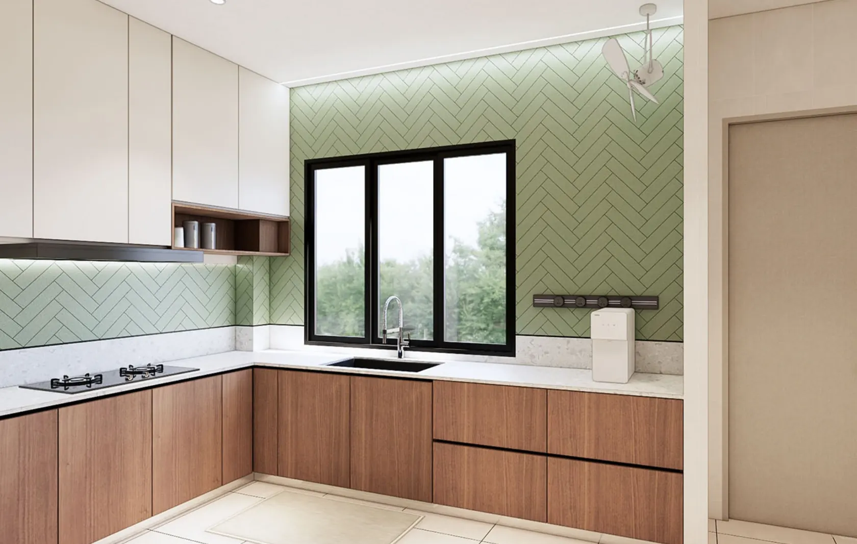 Corner Terrace wet kitchen